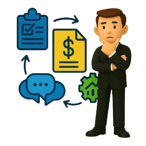 Tracker365 procurement management dashboard illustration